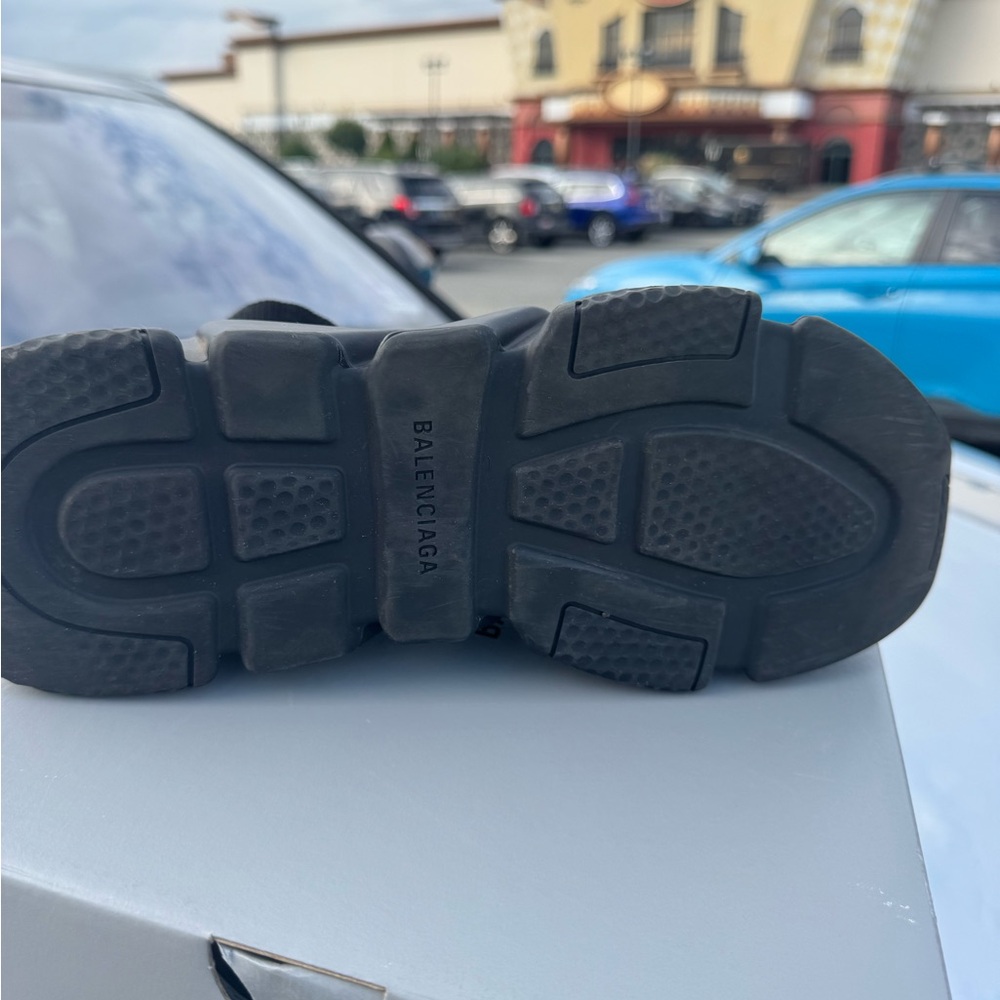 Balenciaga Black Textured Sole Footwear